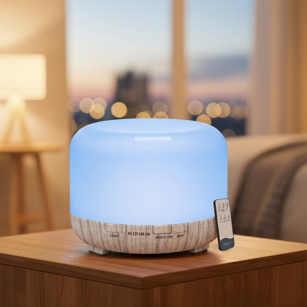 500ML ARPSTAR aromatherapy essential oil diffuser for dispersing fragrance, humidifying air, and creating a relaxing home atmosphere.