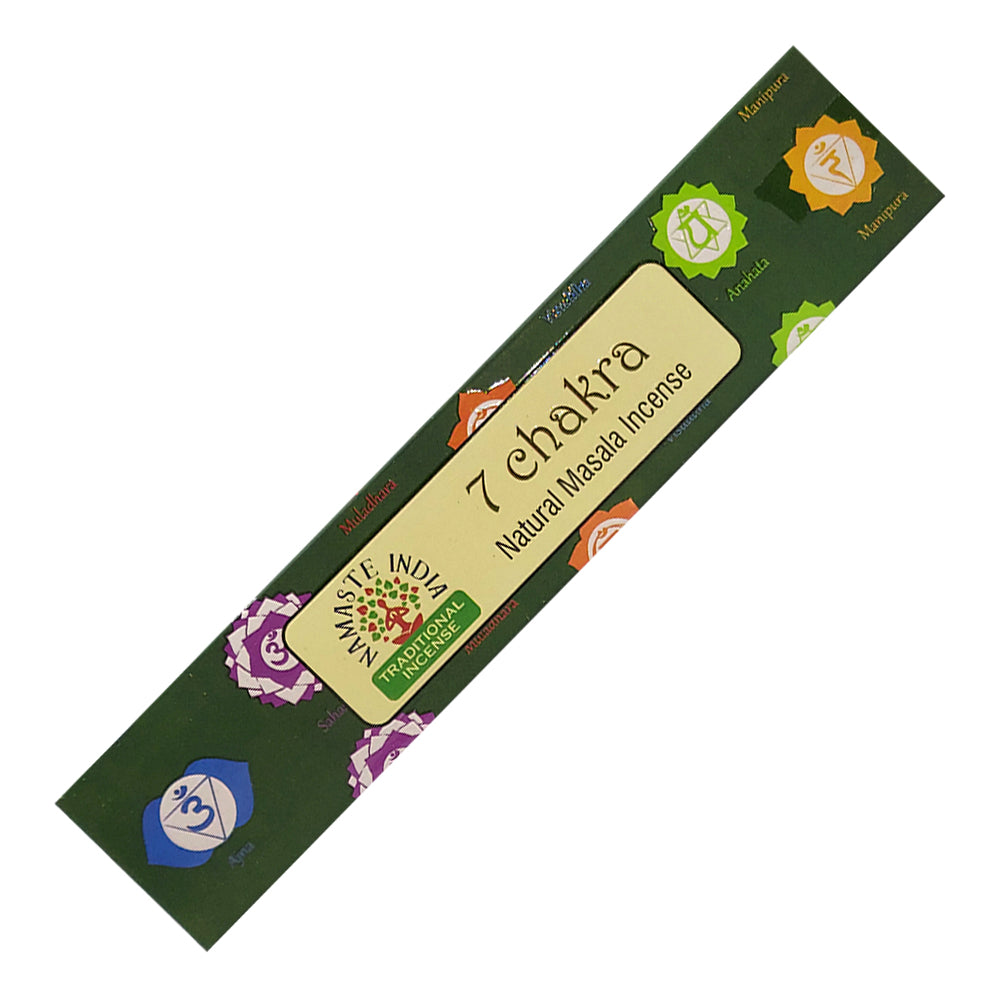 Namaste India Natural Masala Incense Sticks - 7 Chakra