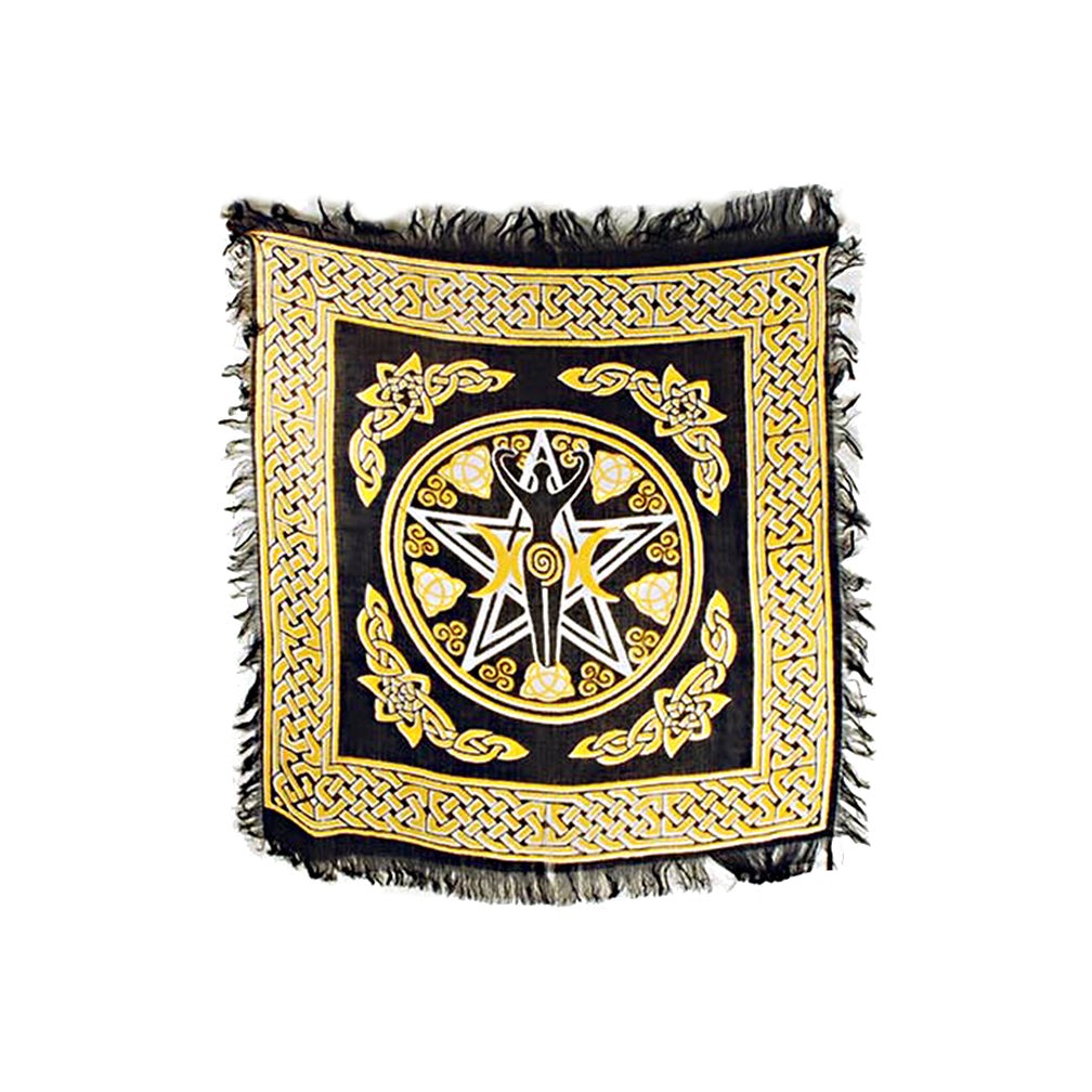 Pentacle Goddess Altar Cloth 18" x 18"