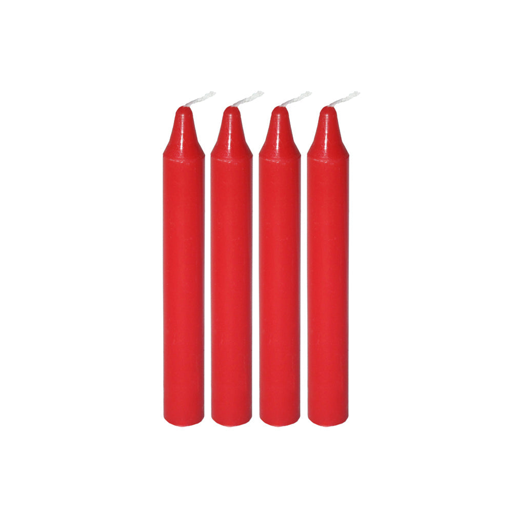 Mini Ritual Candle - Red (Set of 4)