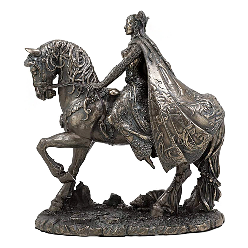 Rhiannon on Horse Statue