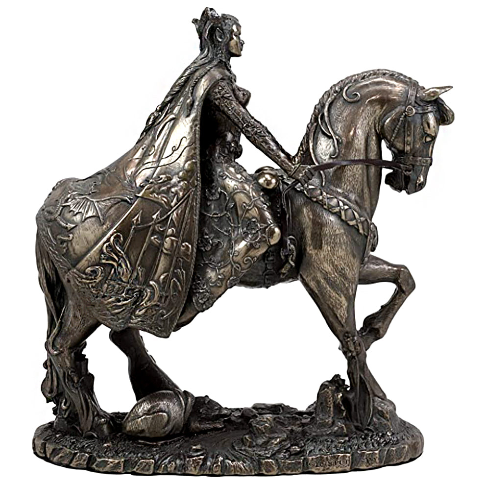 Rhiannon on Horse Statue