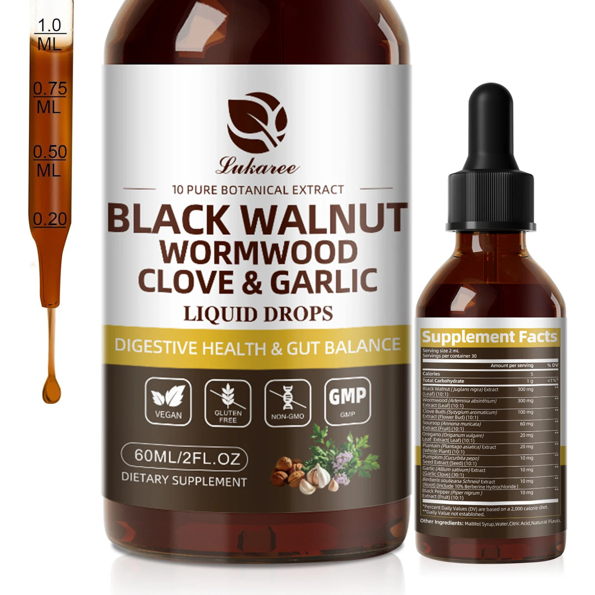 Black Walnut Wormwood Drops – Digestive Support
