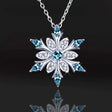 Women’s Silver-Plated Snowflake Necklace