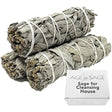 Two bundles of sage tied together with a 'Age of Sage' packaging label on a white background.