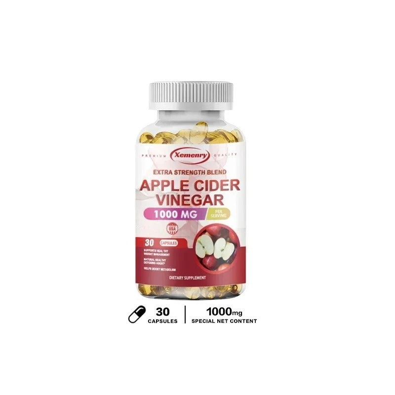 Apple Cider Vinegar Capsules for Digestive Support & Detox