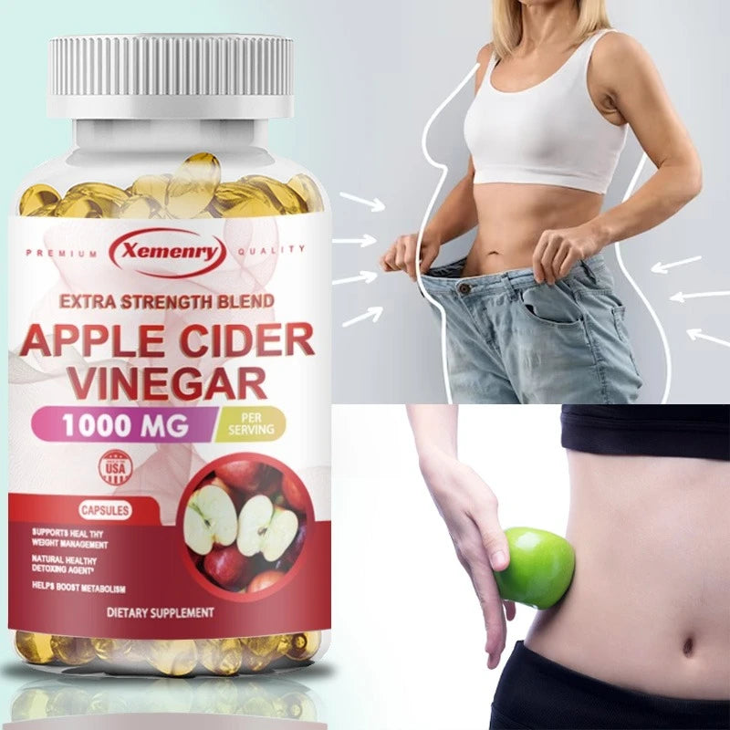 Apple Cider Vinegar Capsules for Digestive Support & Detox