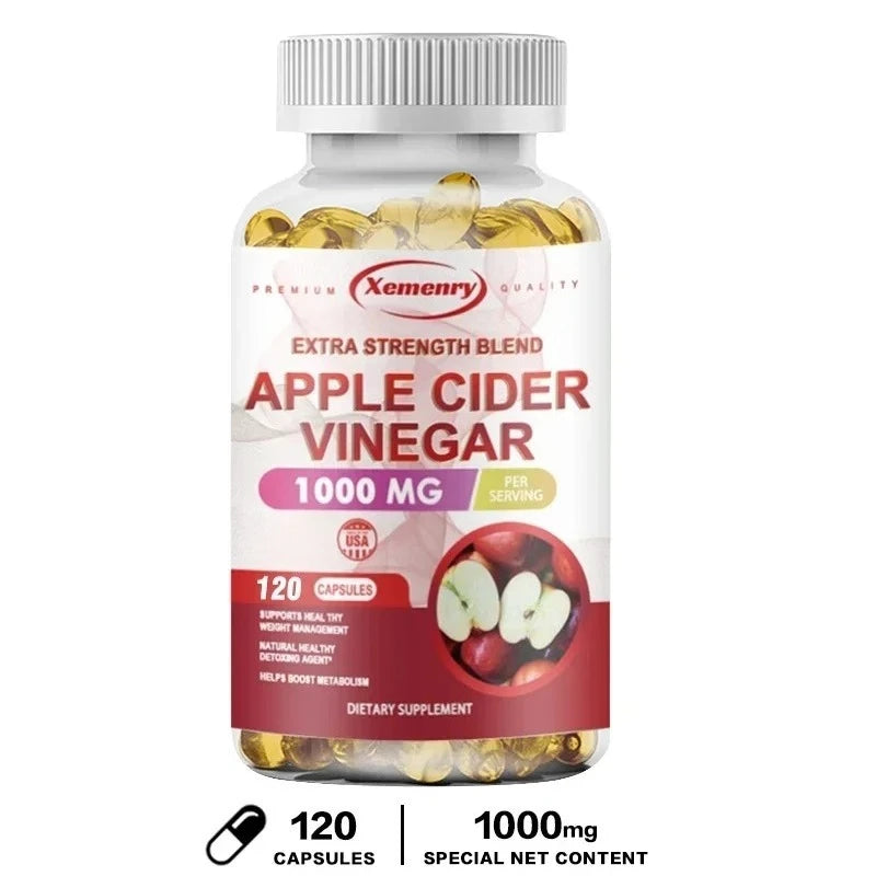Apple Cider Vinegar Capsules for Digestive Support & Detox