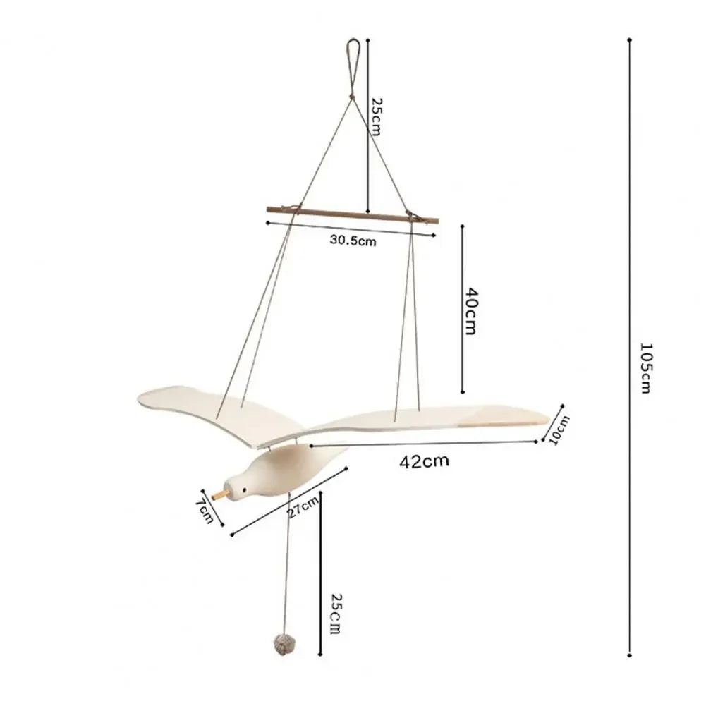 Handmade Wooden Seagull Wall Hanging