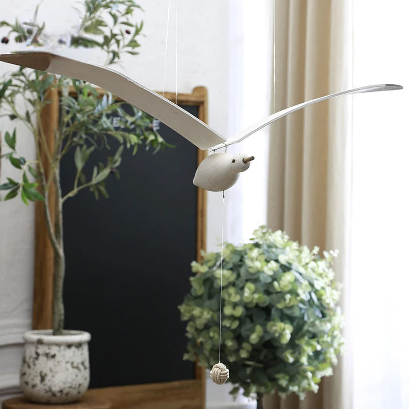 Handmade Wooden Seagull Wall Hanging