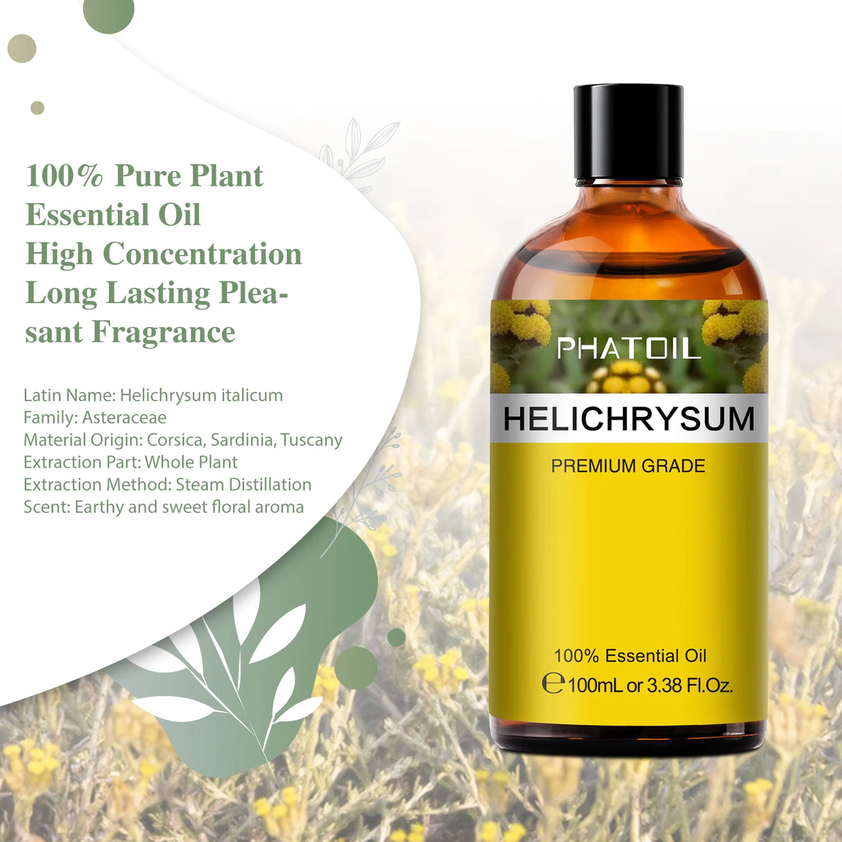 PHATOIL Pure Essential Oil- Helichrysum