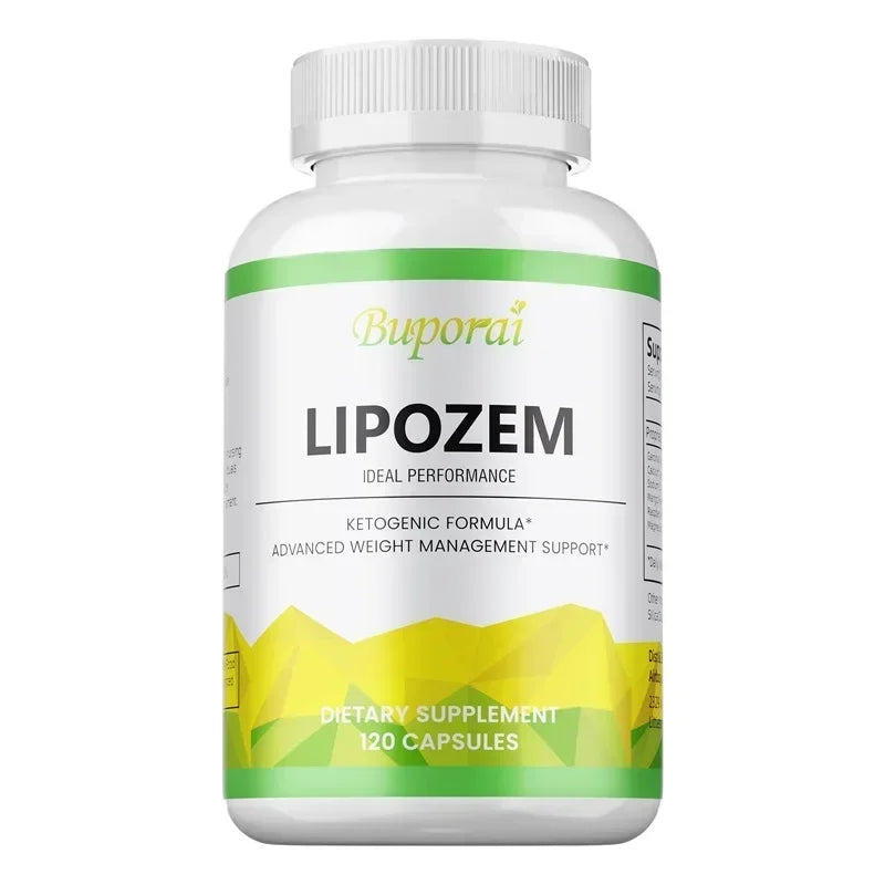 Buporai Lipozem dietary supplement bottle on a white background