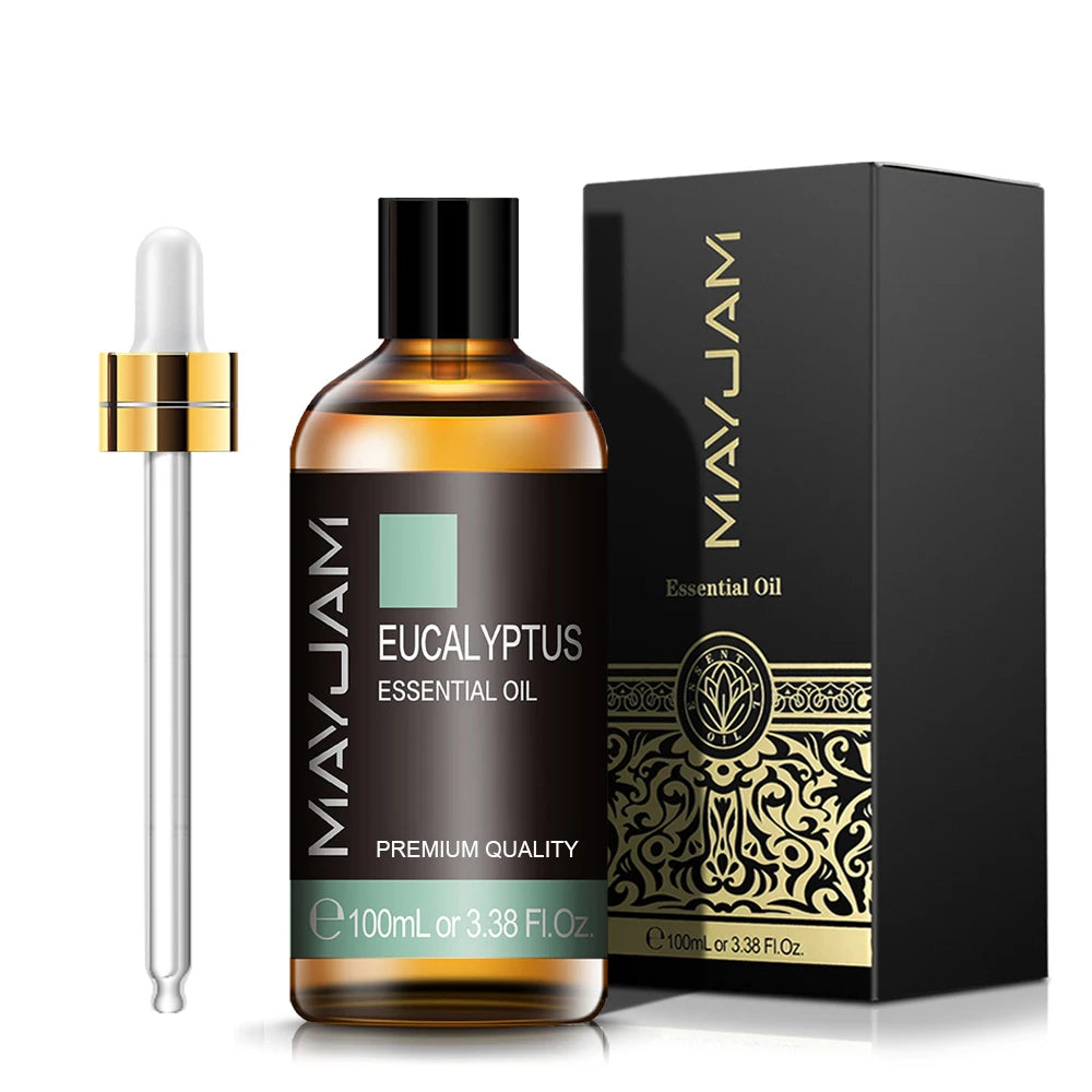 MAYJAM 100ml Pure Essential Oil – Vanilla, Eucalyptus, Lavender & More