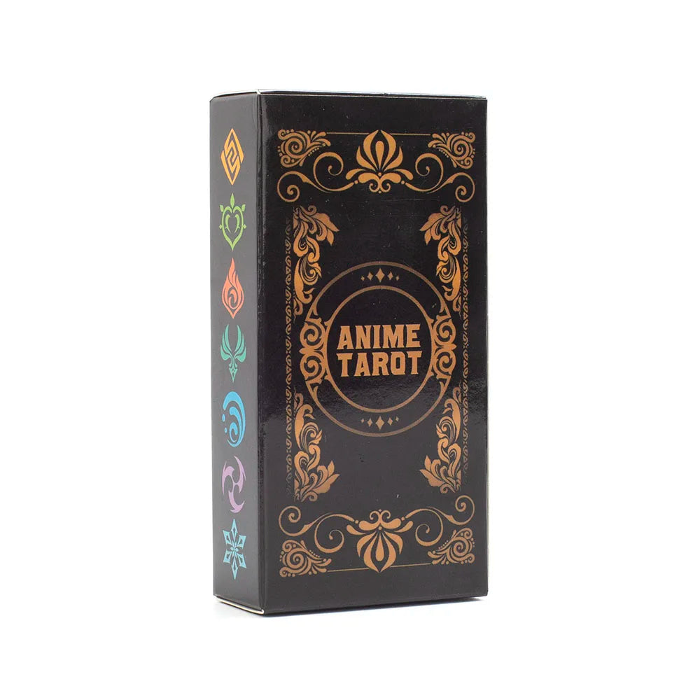 Anime Tarot card box with decorative design on a white background