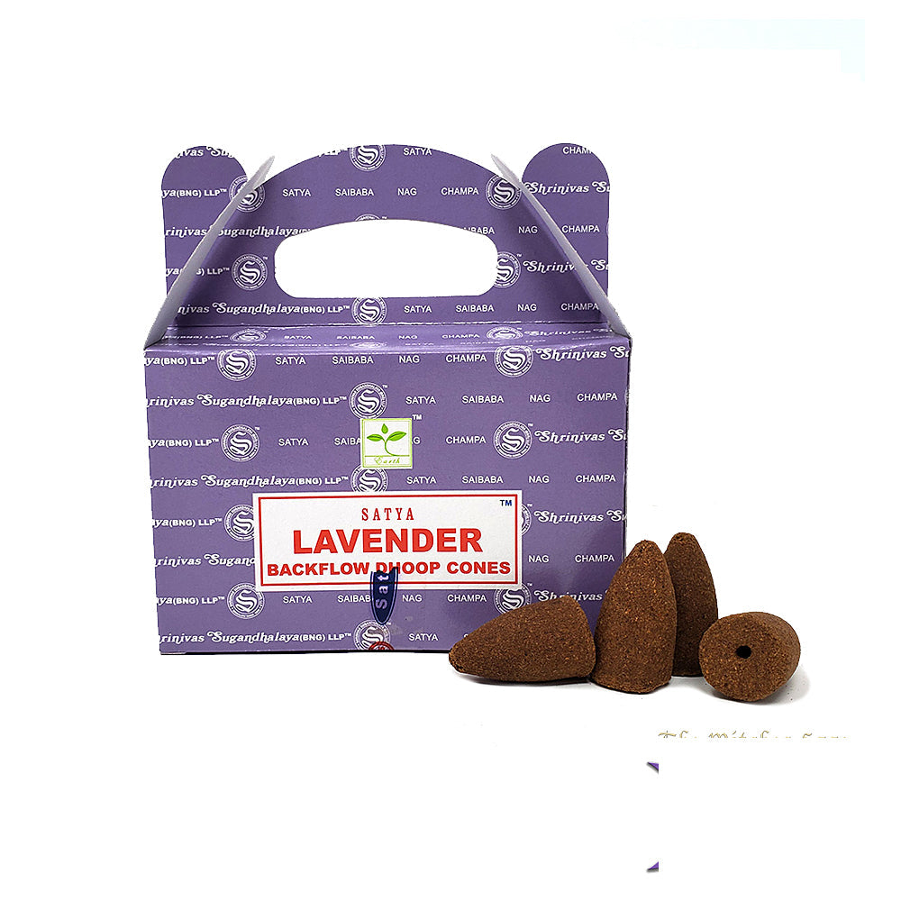 Satya Lavender Dhoop Backflow Cones