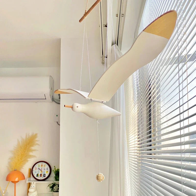 Handmade Wooden Seagull Wall Hanging
