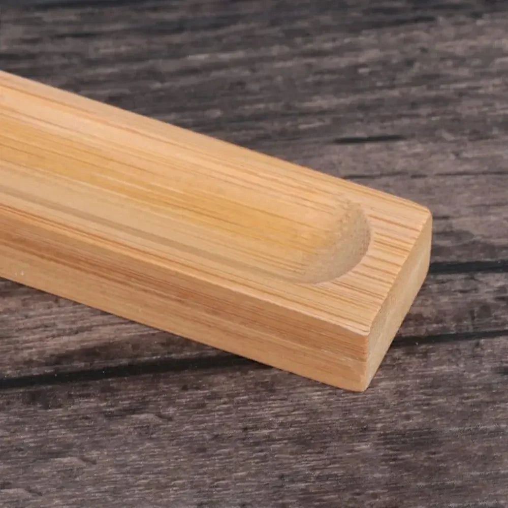 Wooden handle on a wooden surface