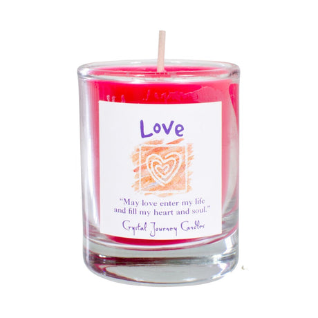Soy Herbal Filled Votive Candle - Love