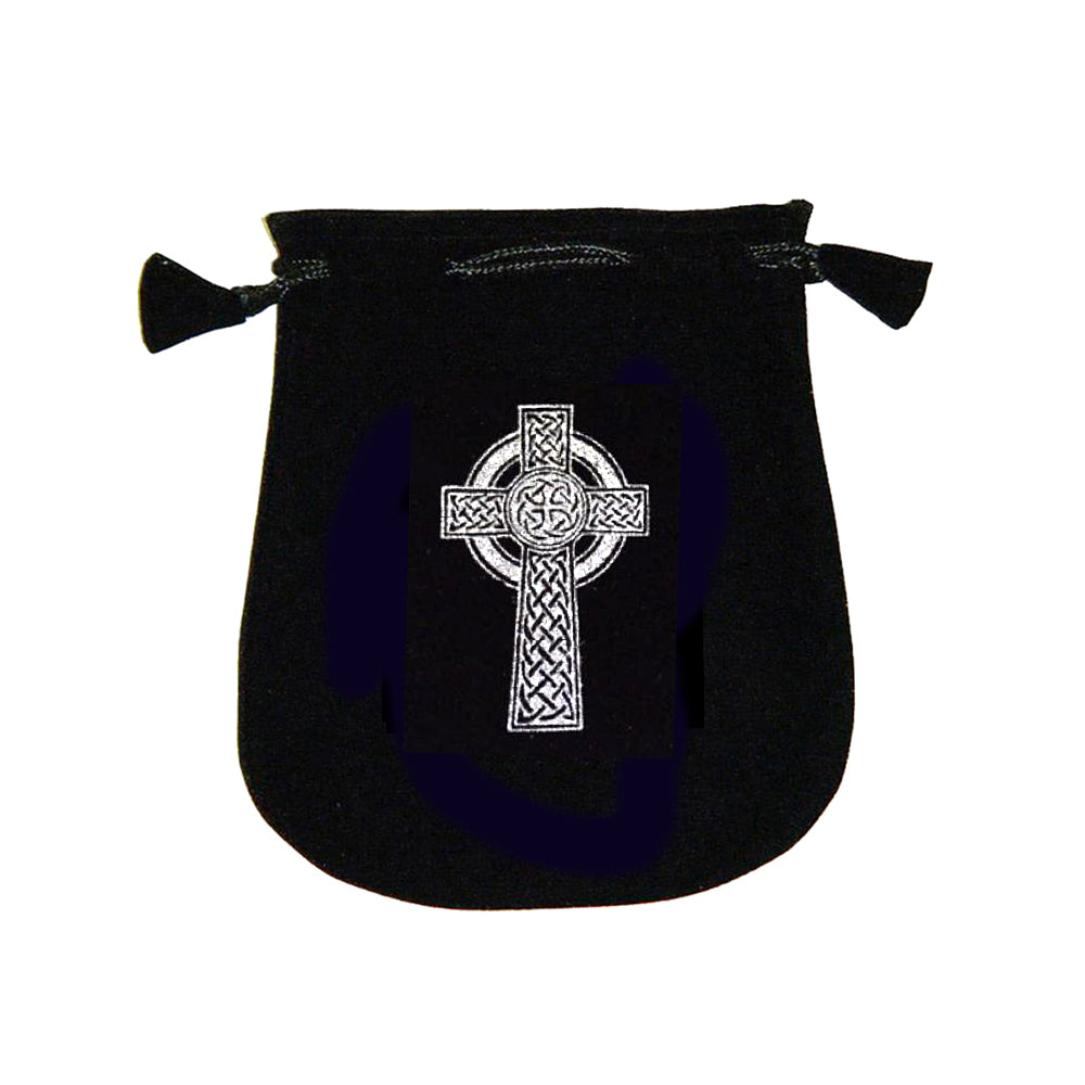 Velvet pouch - Celtic Cross