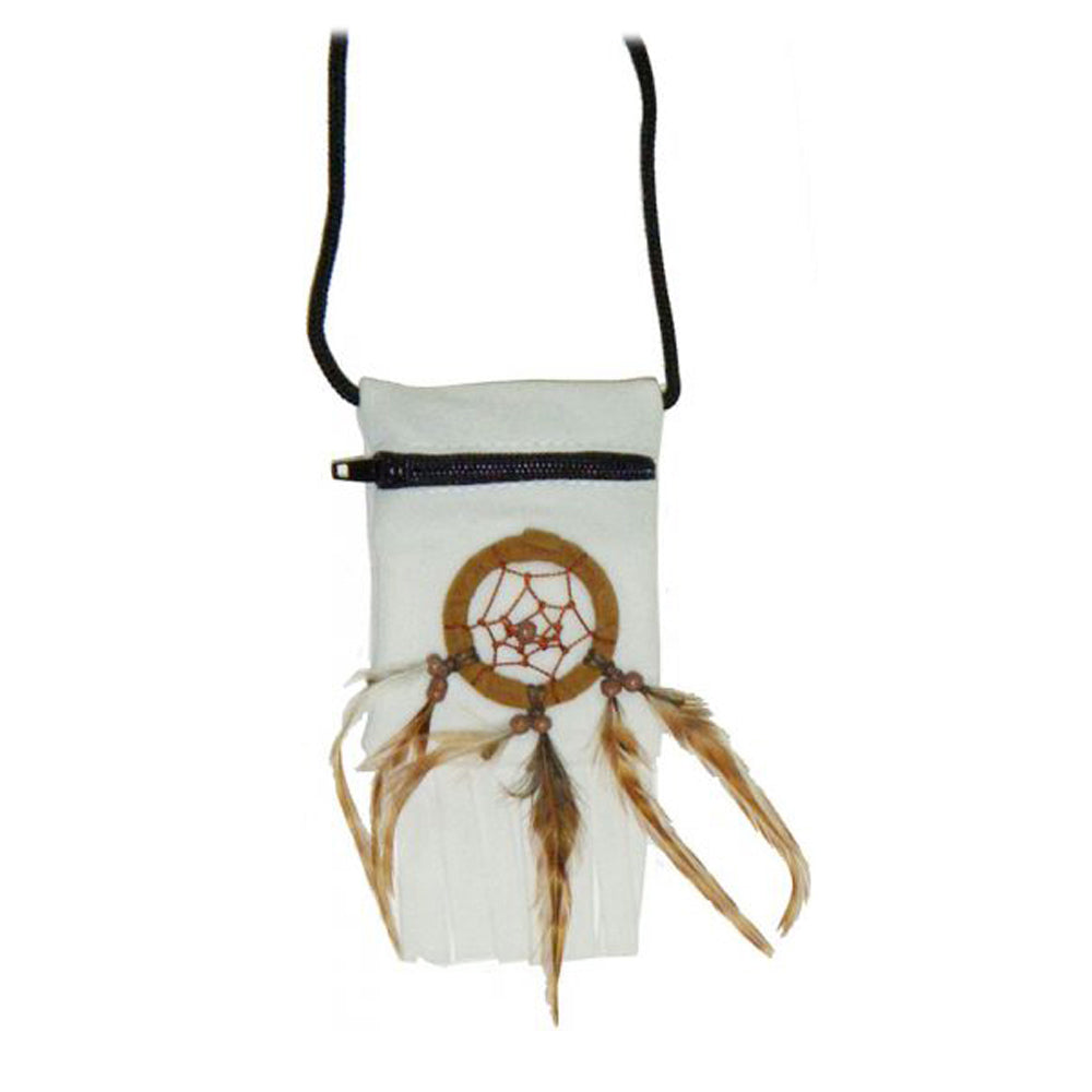 White Pouch Dreamcatcher