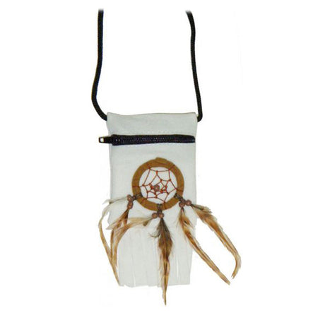 White Pouch Dreamcatcher