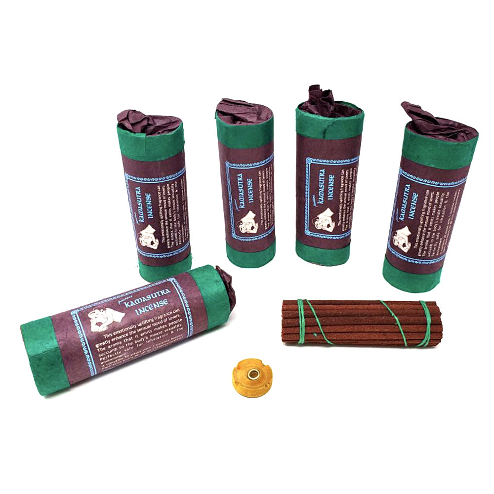 Ancient Tibetan Kamasutra Incense, 30 stick pack, 4.5 inch with burner