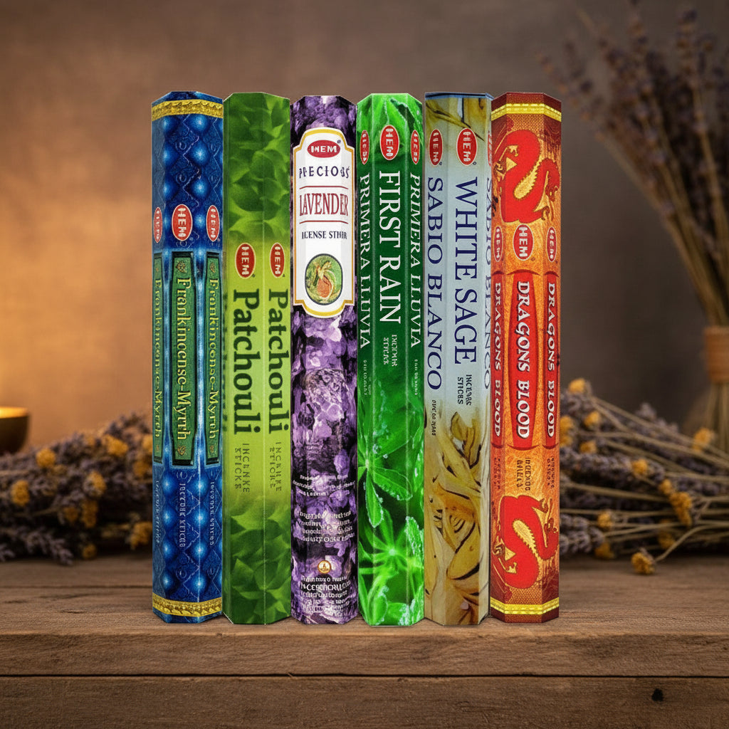 Assorted Hexa Combo Incense Sticks leaf-based pack
