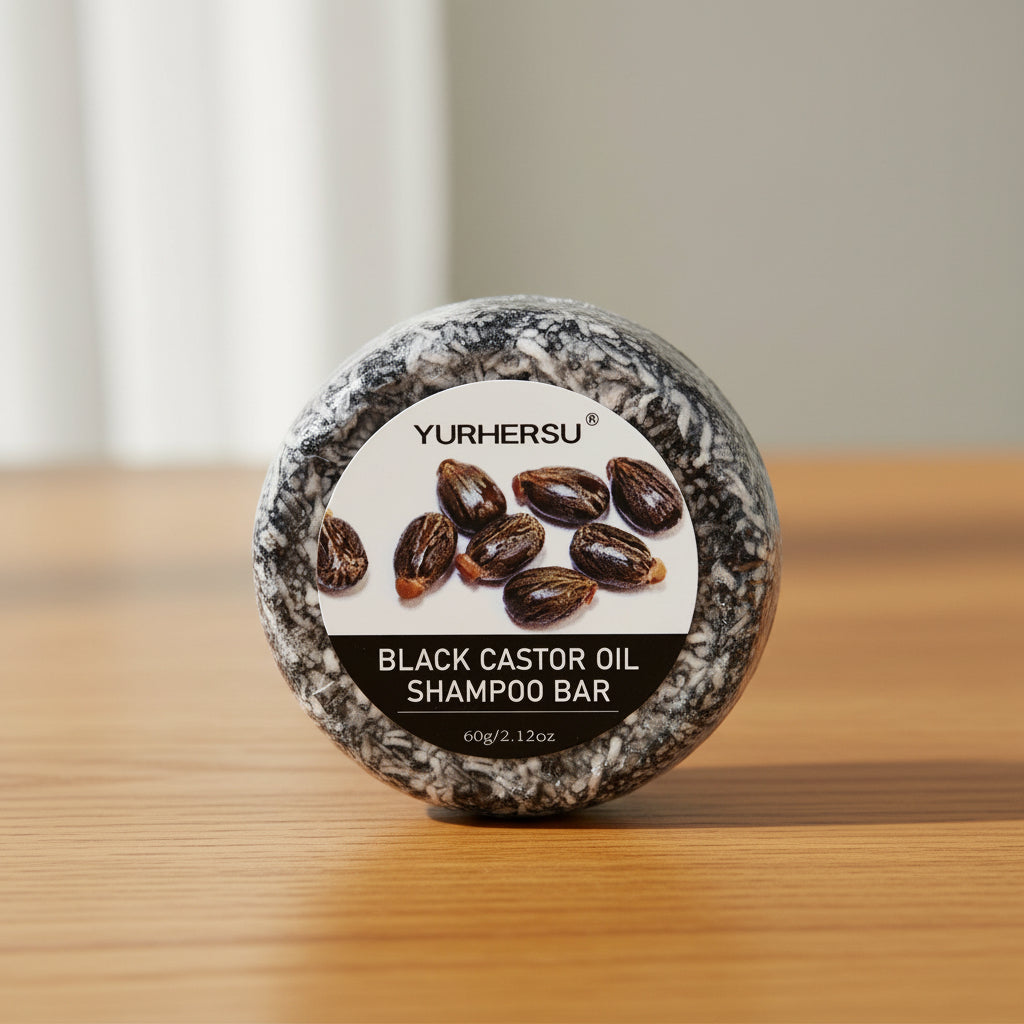 Black Castor Oil shampoo bar for hair cleansing, scalp refreshment, and routine wash days.
