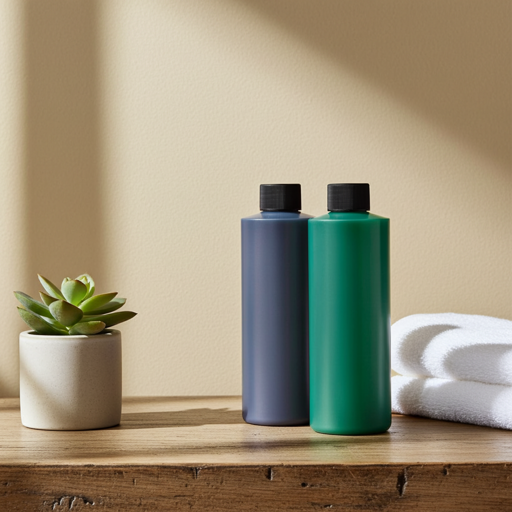 Black Ice moisturizing body oil bottle for softening skin, adding fragrance, and after-shower body care.