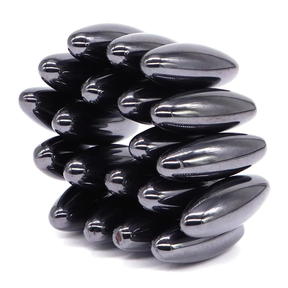 Black Lodestone Magnetite Tumbled Stones for meditation, crafts, and crystal healing.