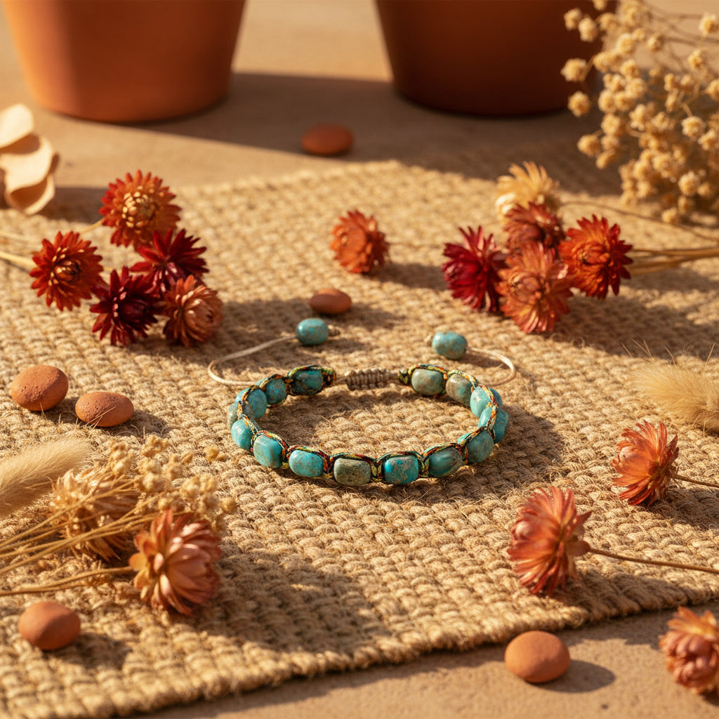 Bohemian Emperor Stone chakra bracelet for energy balancing, meditation, and spiritual wellness wear.