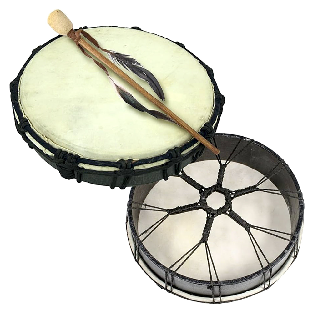 Small Ceremonial Drum, handcrafted in Bali, alternate view