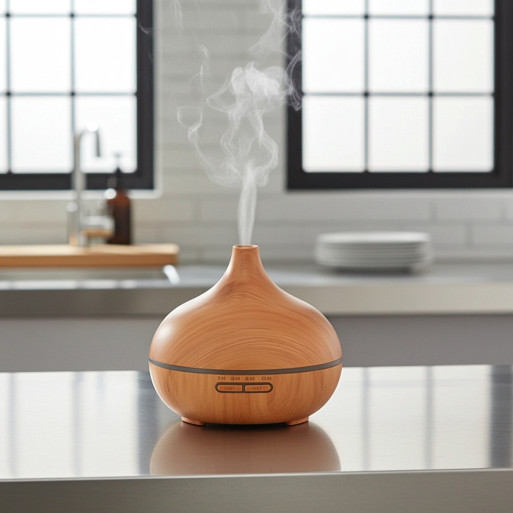 Classic Color-Changing Aroma Diffuser unit for essential oil use, gentle mist output, and calming indoor ambiance.