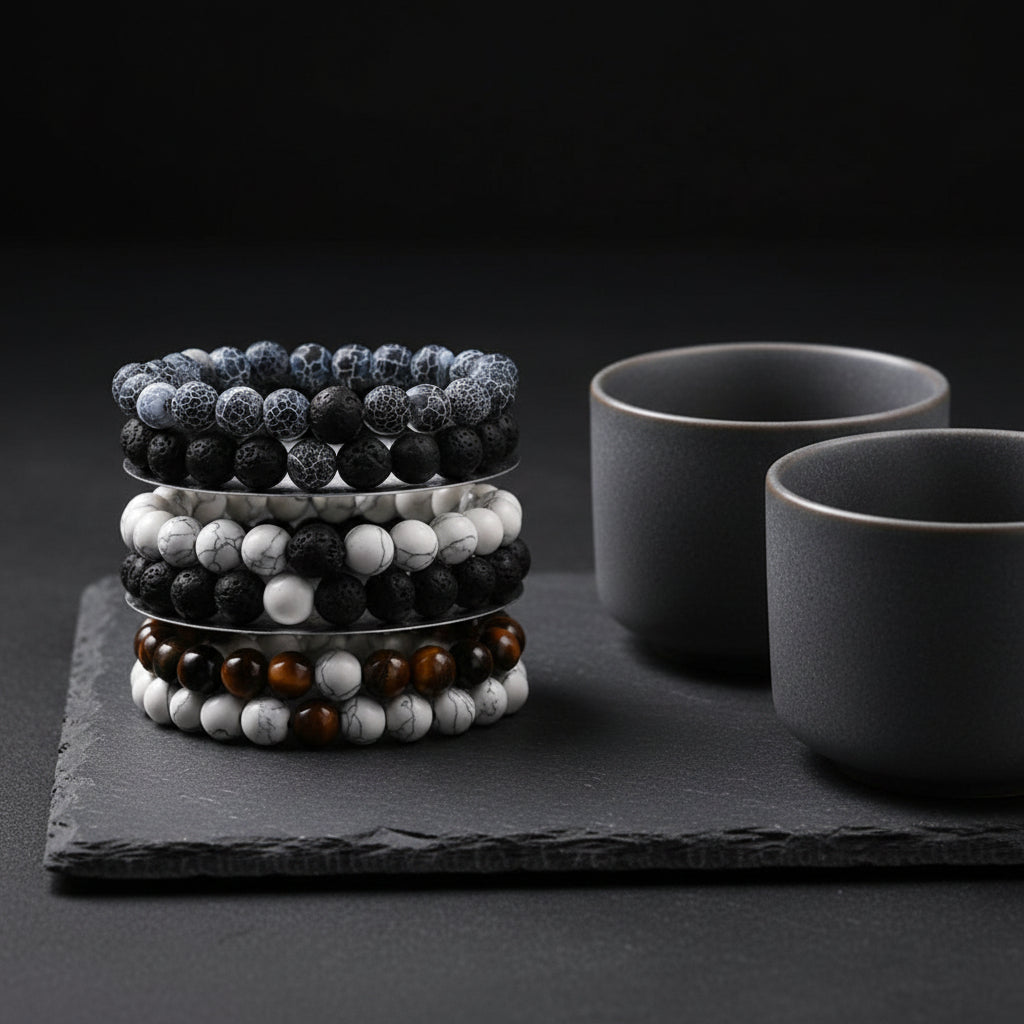 Couples Distance Beaded Bracelets matching set for long-distance relationship gifts, daily wear, and sentimental connection.