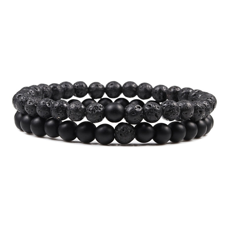 Couples Distance Beaded Bracelets for him and her as relationship gifts, long-distance connection, and daily use.