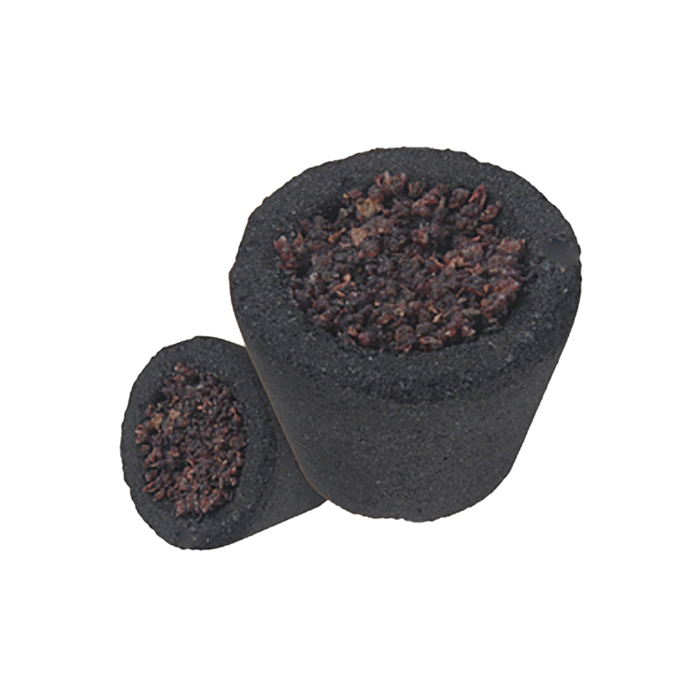 Dragon's Blood smudge cup burning on metal stand