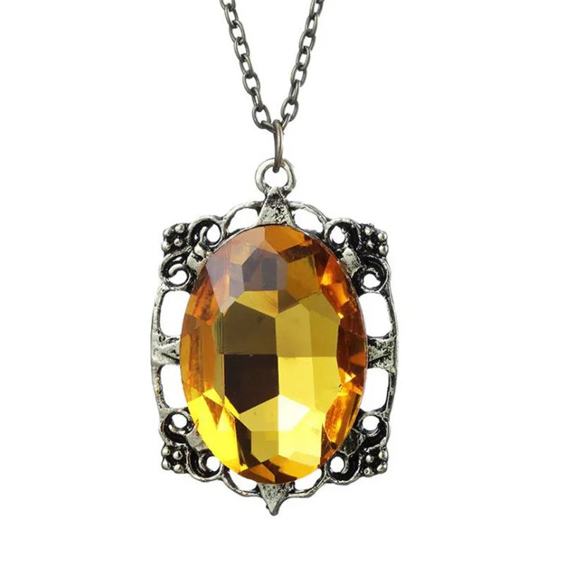 Elena Gilbert Blue Gem choker necklace for cosplay accessories, themed fashion, and collectible-inspired wear.