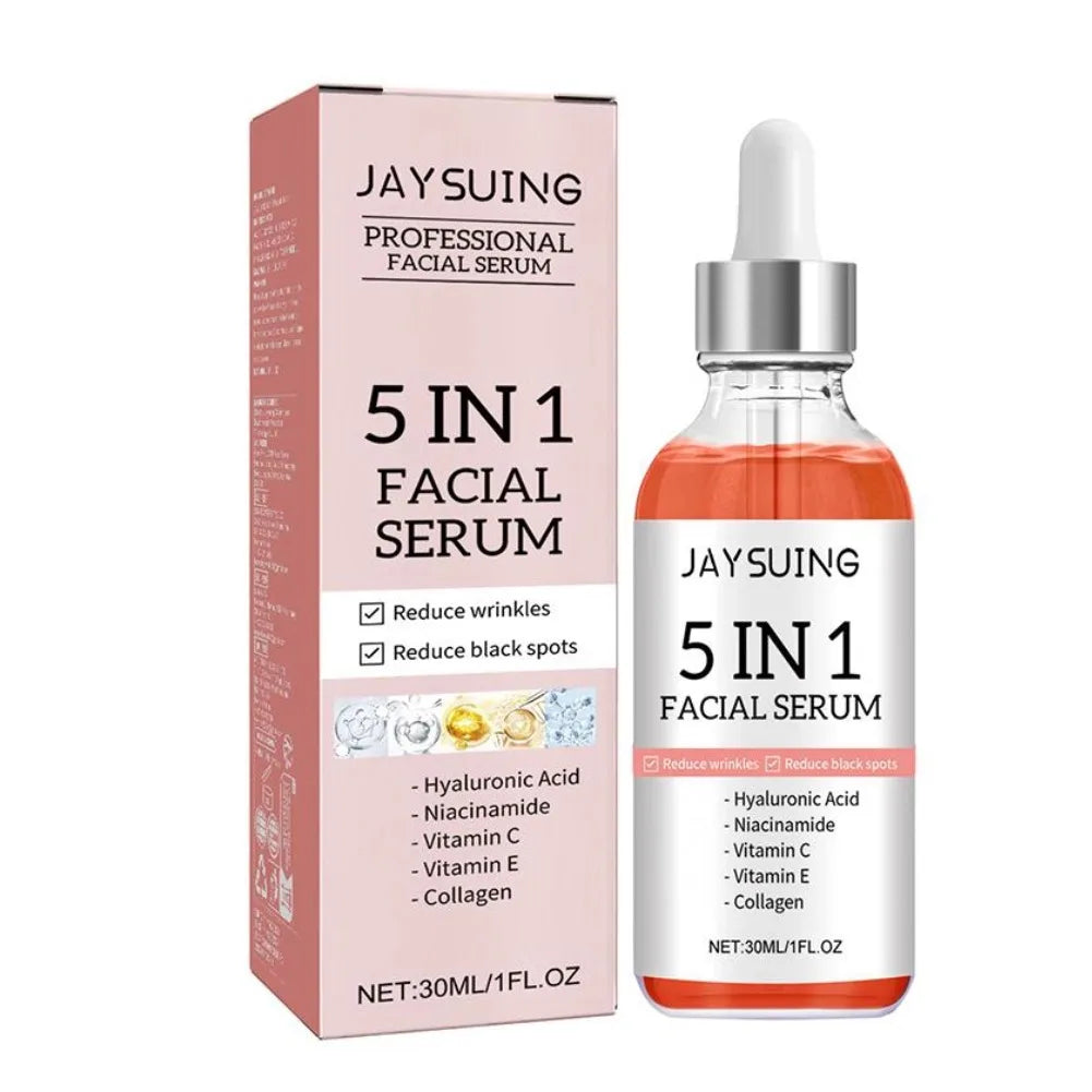 Jaysuing 5-in-1 face serum for firming, brightening, moisturizing, and improving overall skin texture.