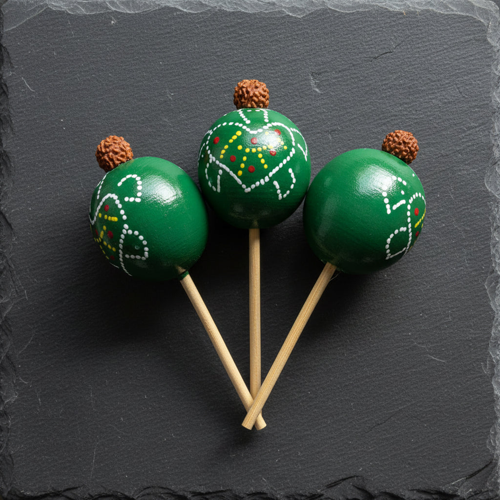 Maracas shaker, green