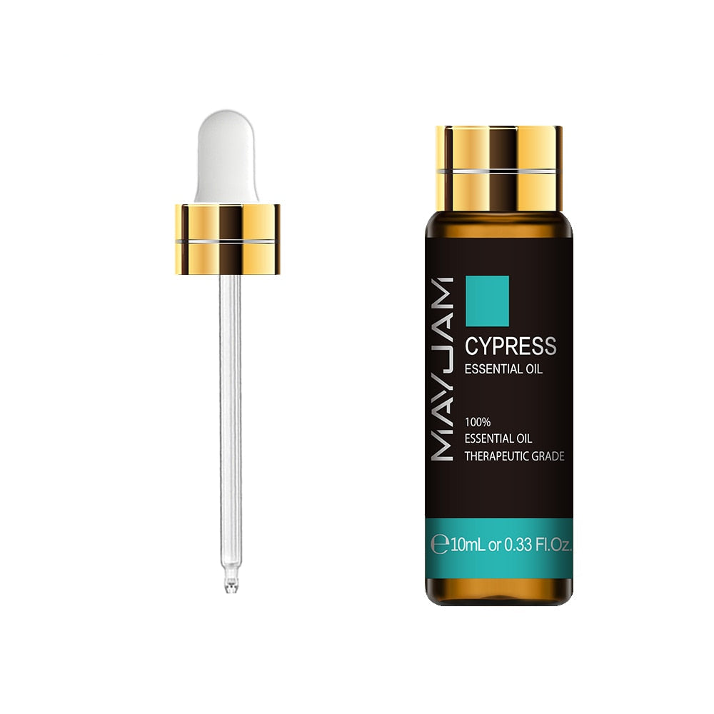 MAYJAM aroma oil bottle with lavender, vanilla, and myrrh for diffuser use, self-care routines, and soothing indoor fragrance.