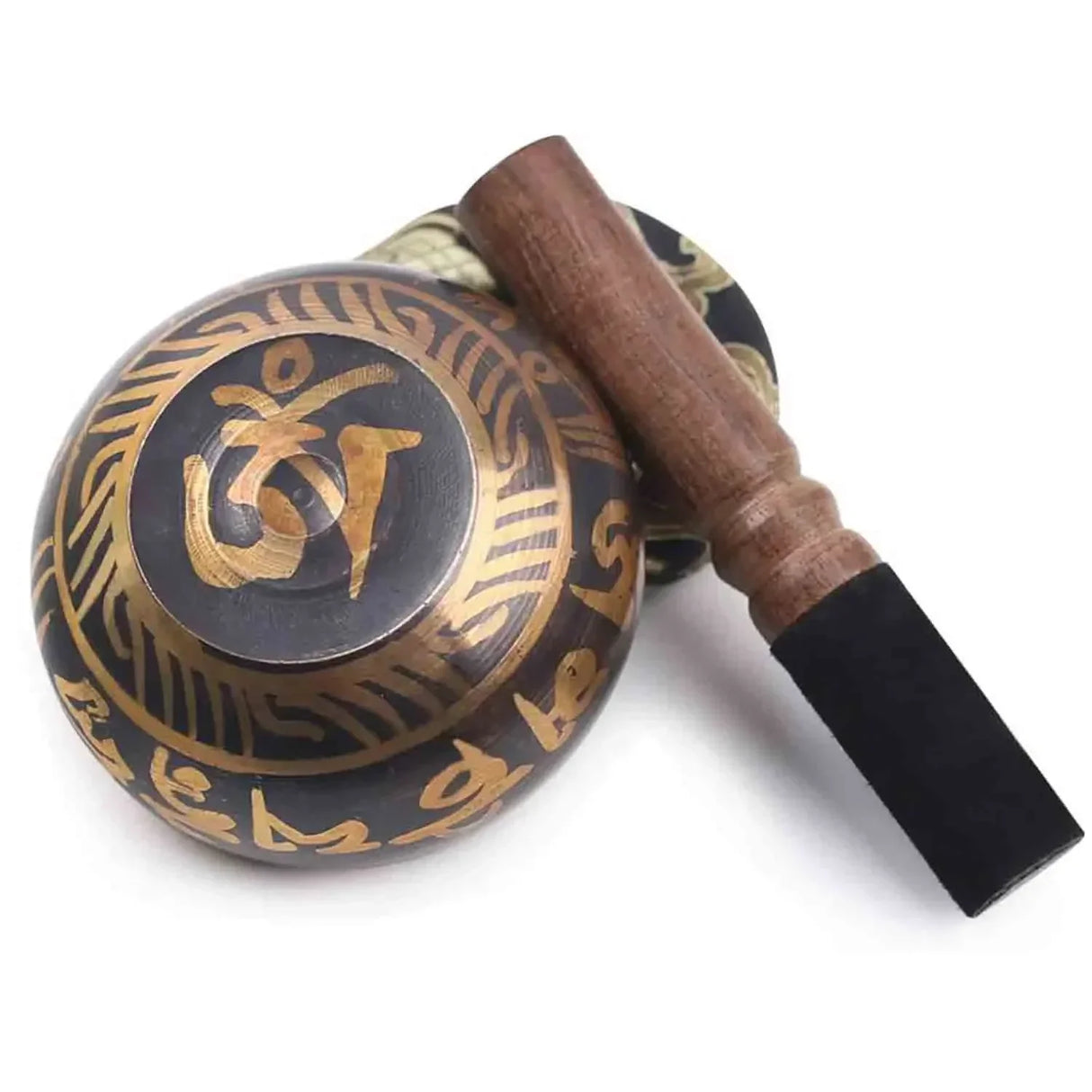 Meditation 8cm Tibetan Singing Bowl with stick for mindfulness sessions, breathing exercises, and relaxation.