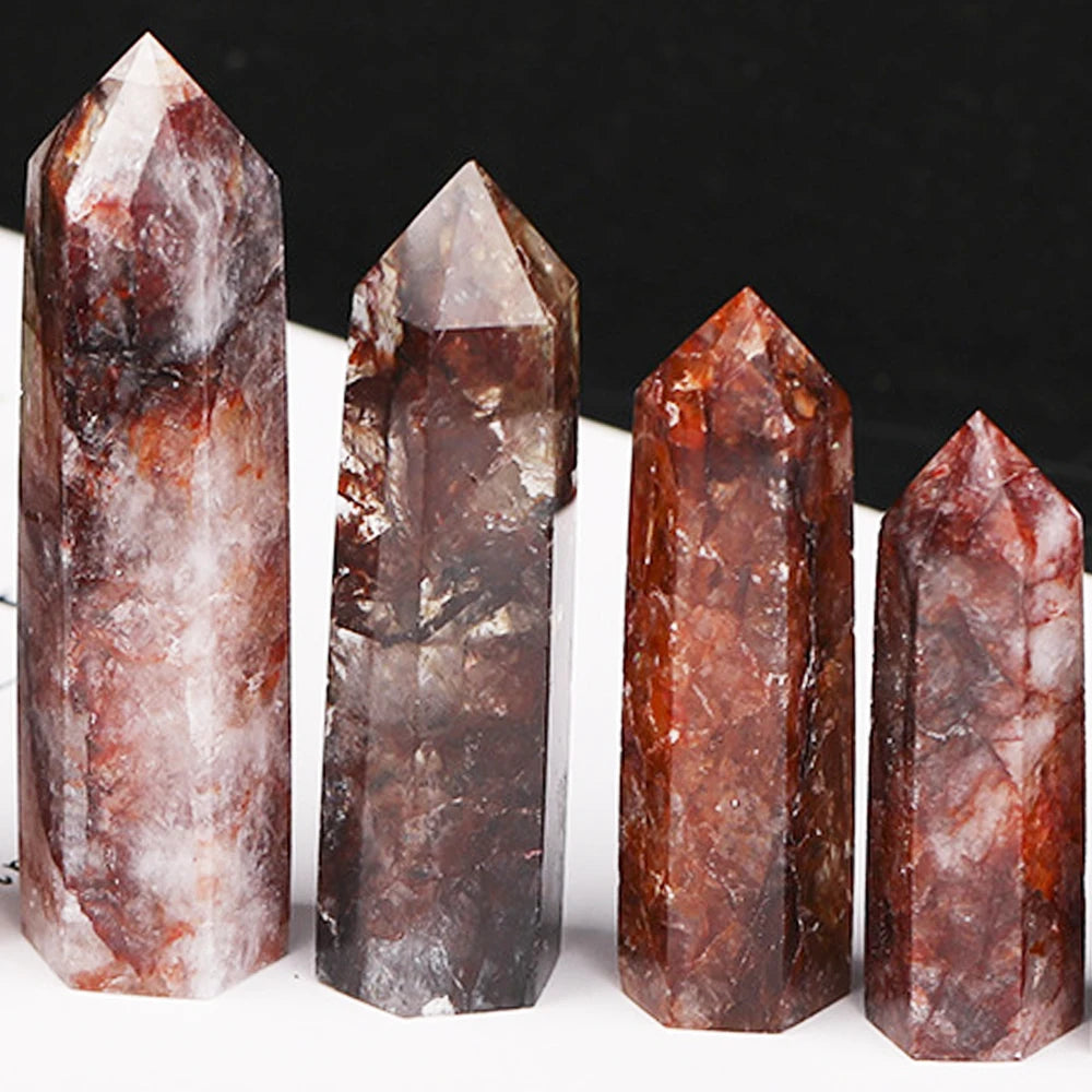 Natural Crystal Point Wand crystal wand for energy healing, meditation practice, and chakra balancing use.