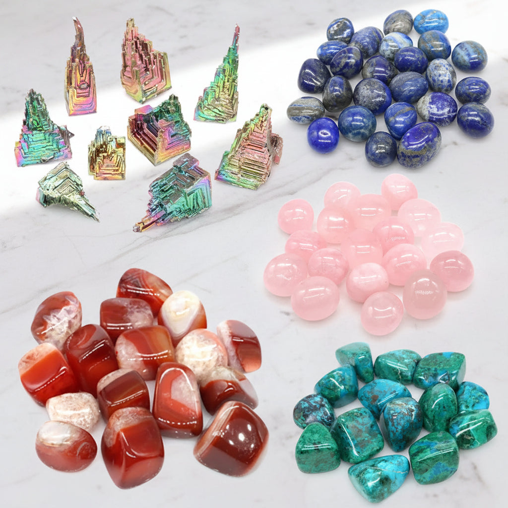Natural Tumbled Healing Crystals for meditation, crafts, and crystal healing.