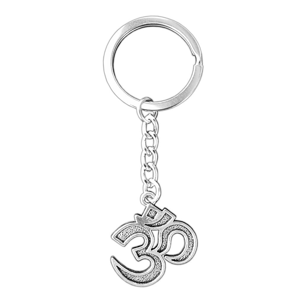 Om keychain symbol accessory for keys, bags, and everyday spiritual carry.
