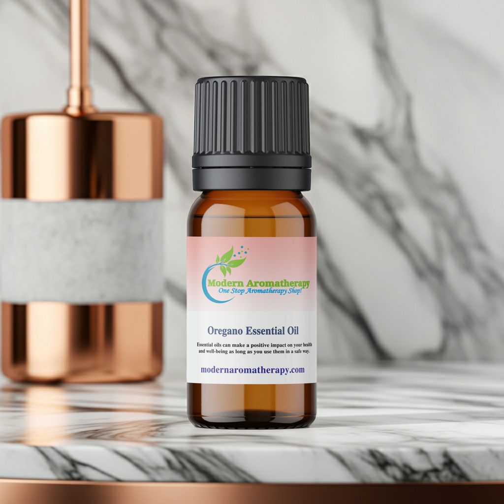 Oregano Essential Oil bottle for diffuser use, aromatherapy sessions, and air-freshening blends.