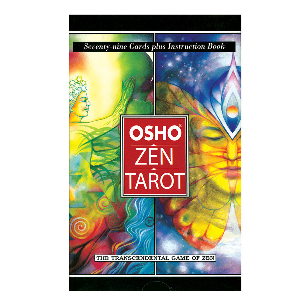 Osho Zen Tarot Deck and Book Set box cover for tarot reading, divination practice, and gift giving.