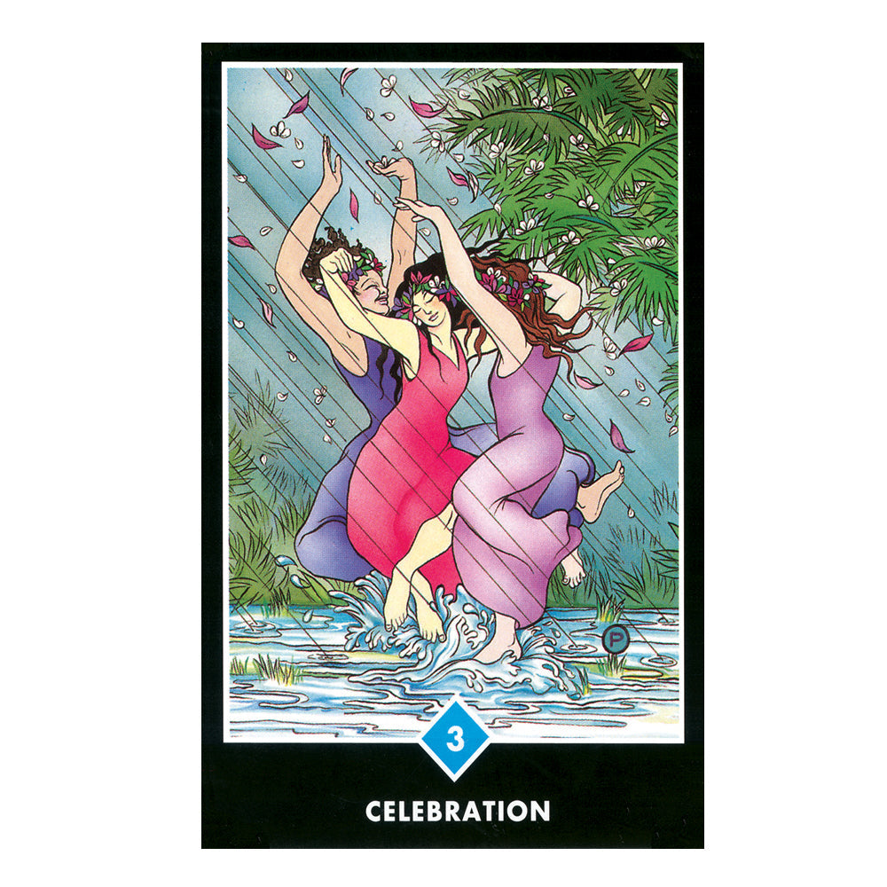Osho Zen Tarot guidebook included with the deck for interpreting card meanings.