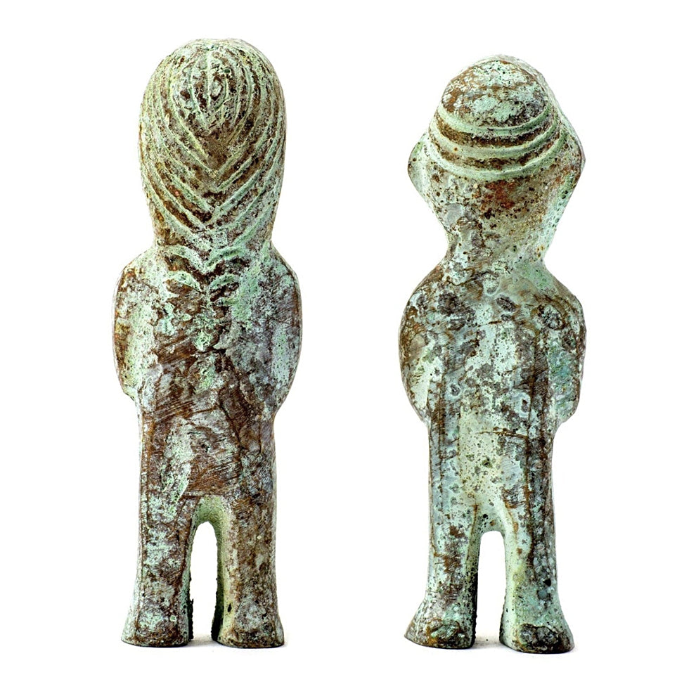 Pachamama & Pachapapa brass statues for ritual use, ancestral veneration, and spiritual decor.