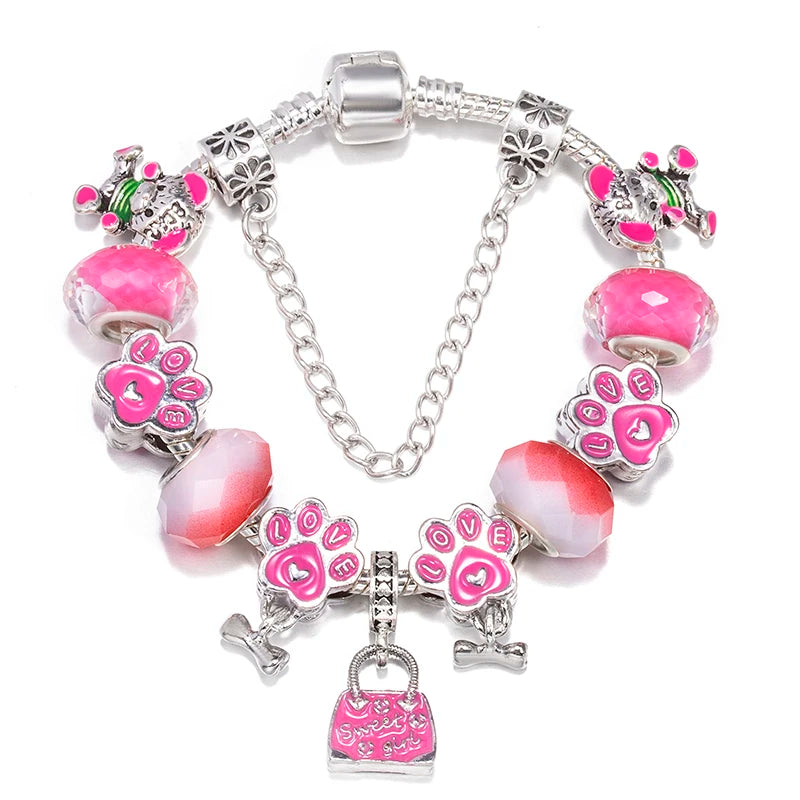BAOPON Pansy Butterfly fashion bracelet with charm bracelet design for trendy accessorizing, gifting, and everyday style.