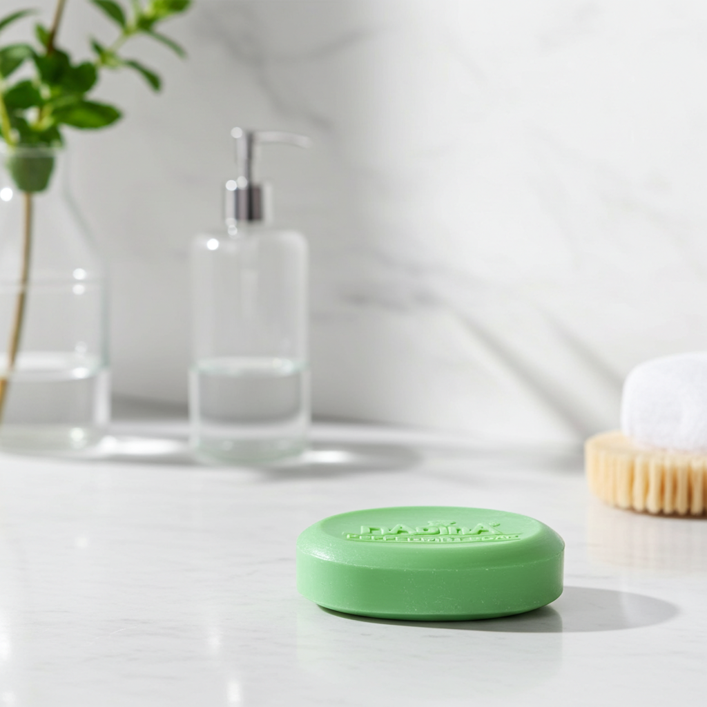 Madina Peppermint Soap bar for skincare, body cleansing, and regular bath routines.